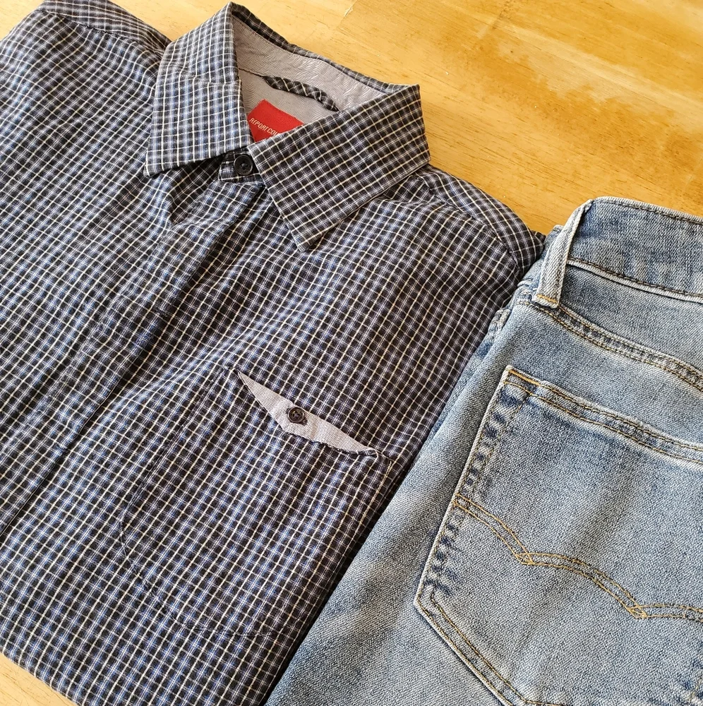 Report Collection Mens Button Down - Picture 3 of 9